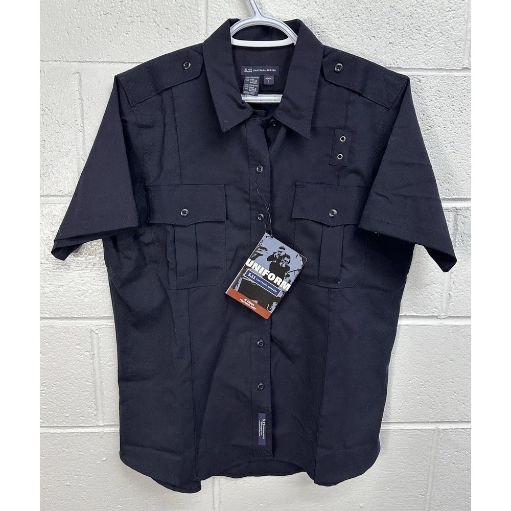 5.11 A Class Shirt Midnight Navy Short Sleeve Poly-Wool 31029 / Womens‎ Large